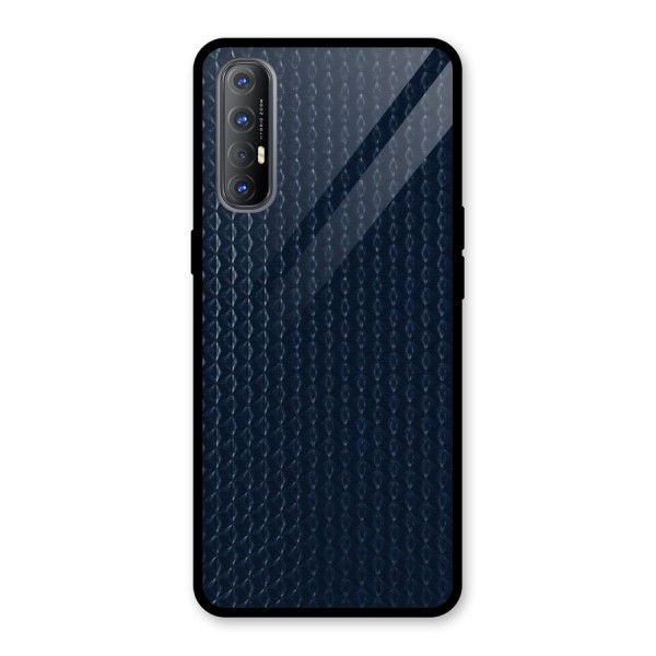 Blue Pattern Glass Back Case for Oppo Reno3 Pro